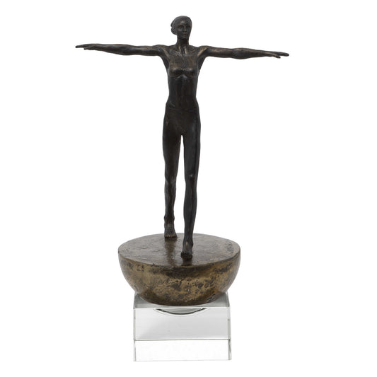 ESCULTURA MUJER EQUILIBRIO