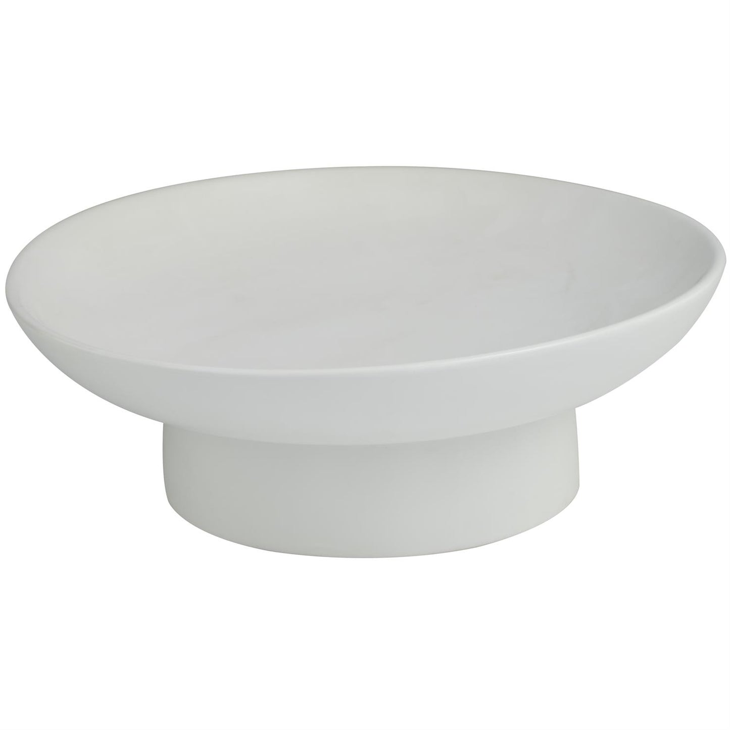 Tazón Decorativo de Cerámica Blanca 40 cm