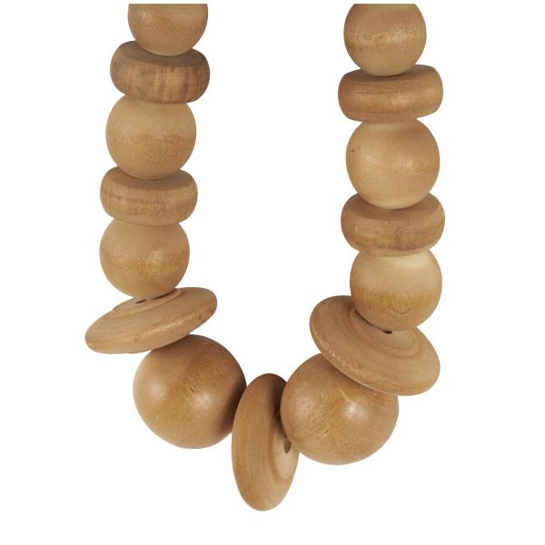 ESCULTURA DECORATIVA DE GUIRNALDA DE MADERA