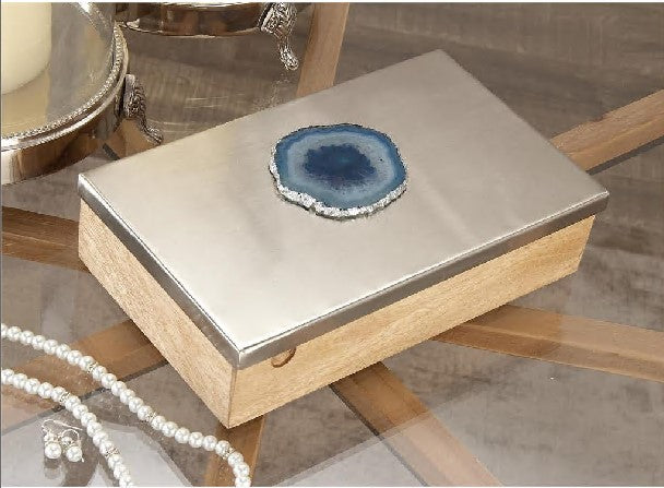 CAJA CAMDERA C/TAPA ALUMINIO AGATE AMBAR