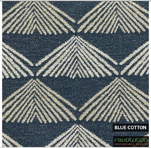Cojín Decorativo Azul de Algodón Mamba 55x55 cm