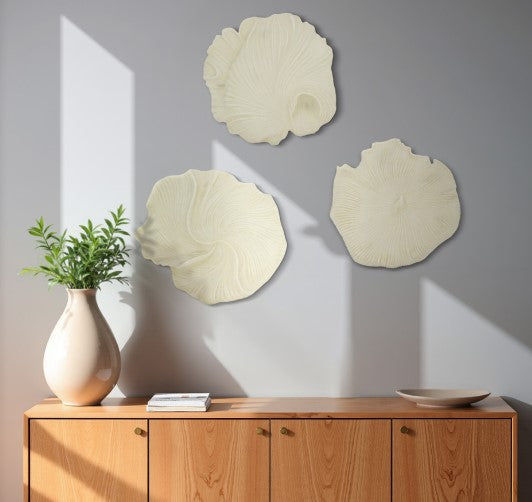 Set de 3 Conchas Majorca de Pared en Resina