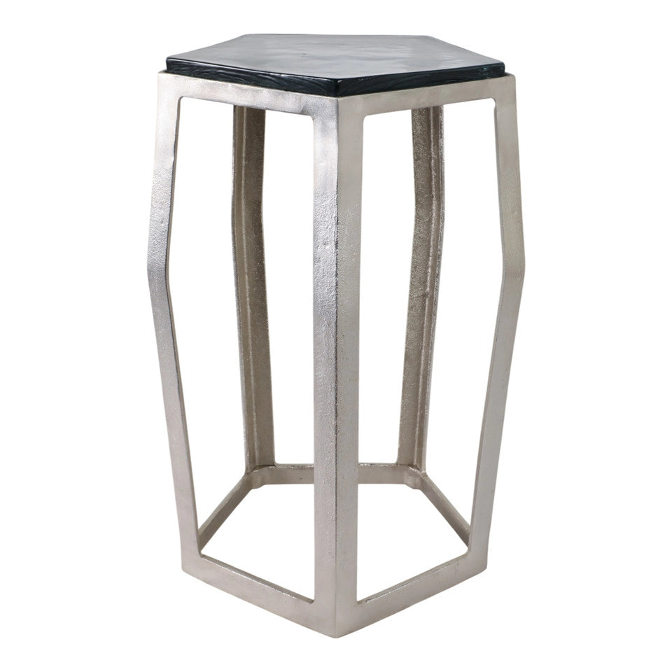Mesa Auxiliar Hettinger Plateada