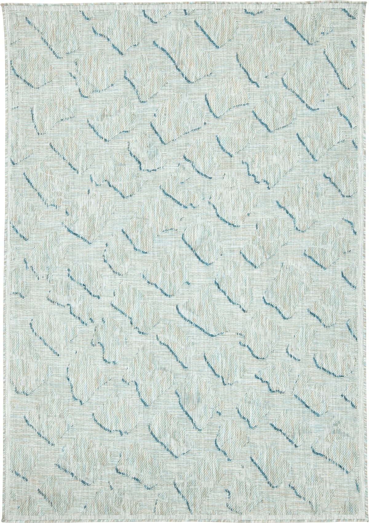 Alfombra Talas Gris Claro de Trazos en Relieve 240x330 Interior y Exterior