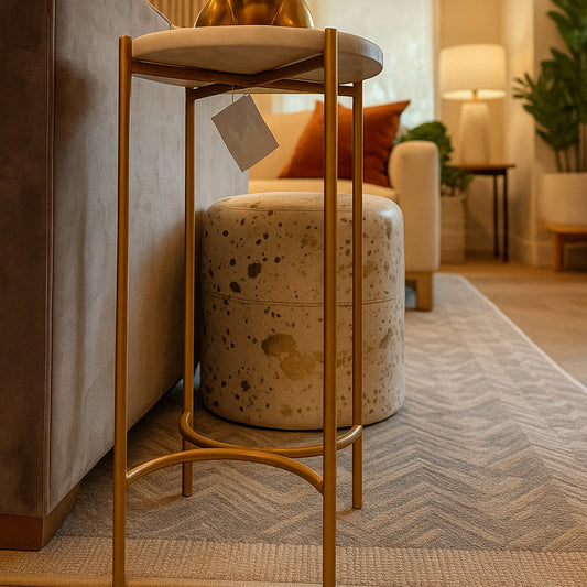 MESA TRIVET ORO ROJO