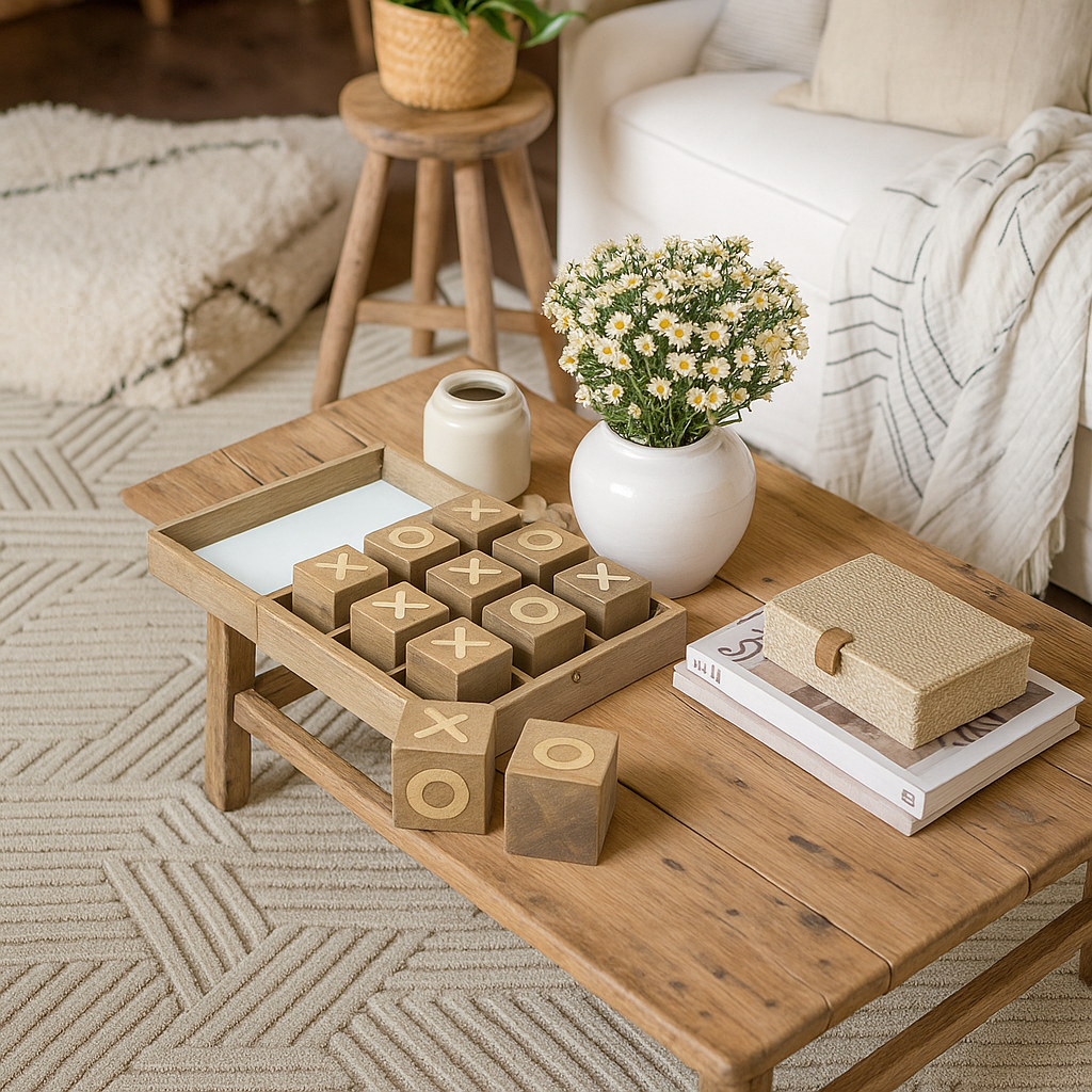 TIC-TAC-TOE  MADERA COLOR NATURAL