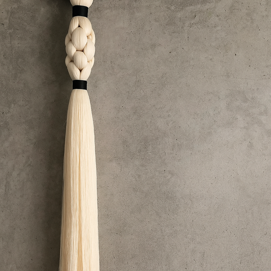 Decorativo tejido con aro de encino oscuro