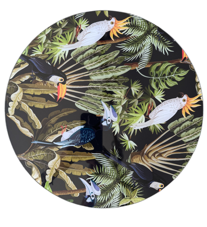 BAJO PLATO PAJAROS ACRILICO
