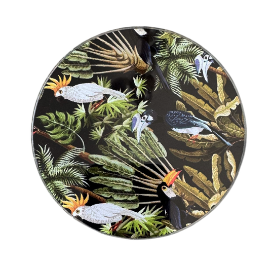 PORTA VASO PAJAROS ACRILICO