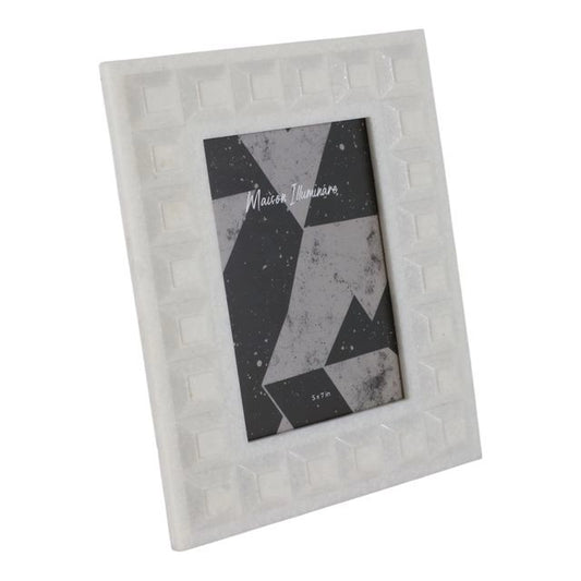 Portarretrato Block Blanco de Resina 5x7"