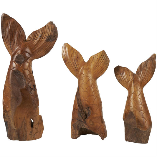 SET/3 COLAS BALLENA TEKA MARRON