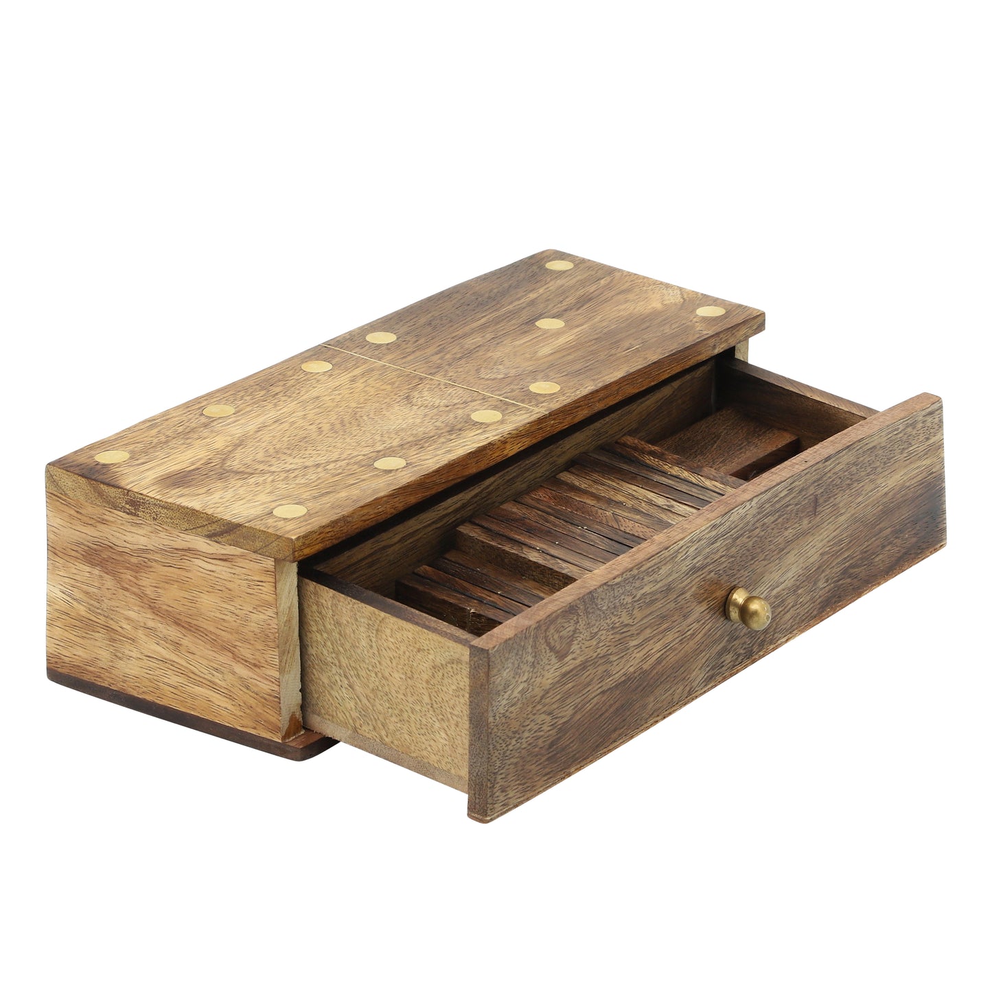 CAJA DOMINO MADERA BRWN