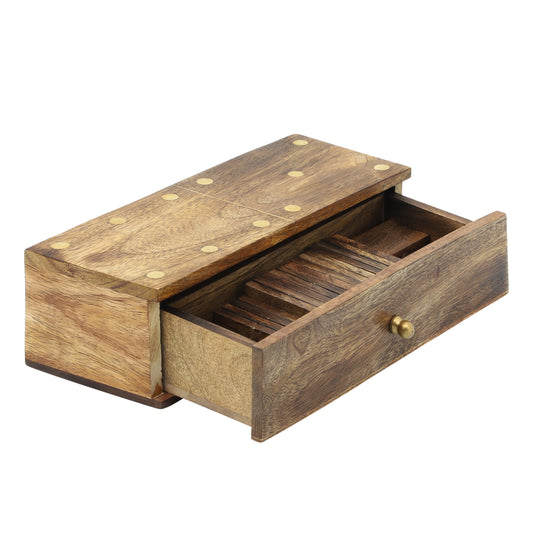 CAJA DOMINO MADERA BRWN