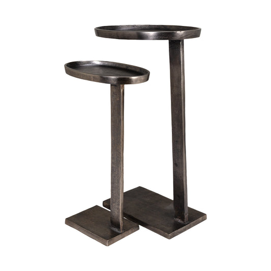 SET/2 MESAS CONLEY ALUMINIO CAFE