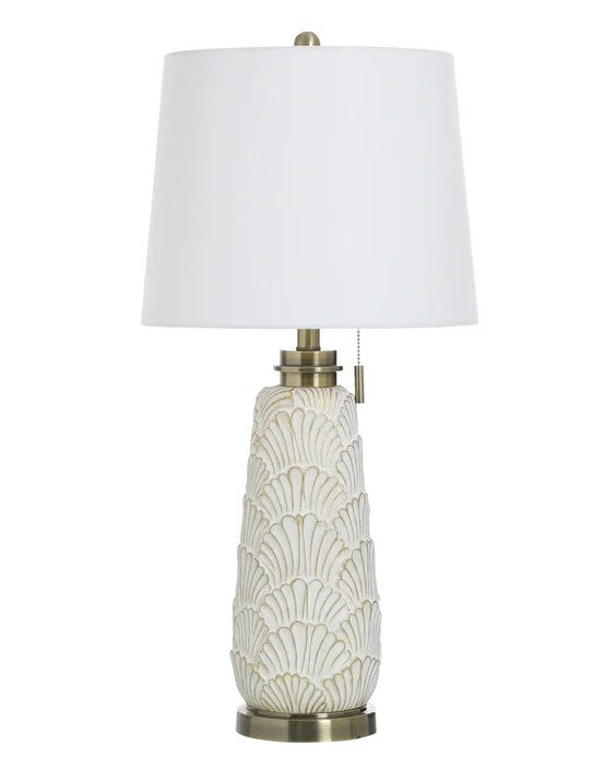 LAMPARA CONCHAS BEIGE