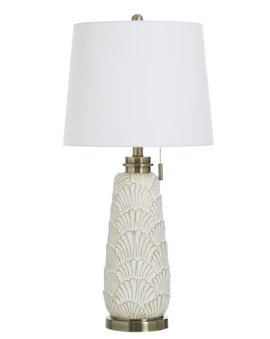 LAMPARA CONCHAS BEIGE