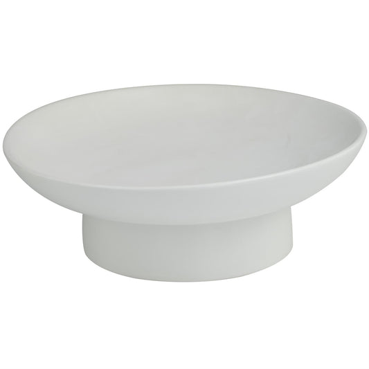 Tazón Decorativo de Cerámica Blanca 40 cm