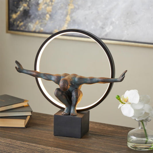 LAMPARA DE MESA MULTICOLOR HOMBRE