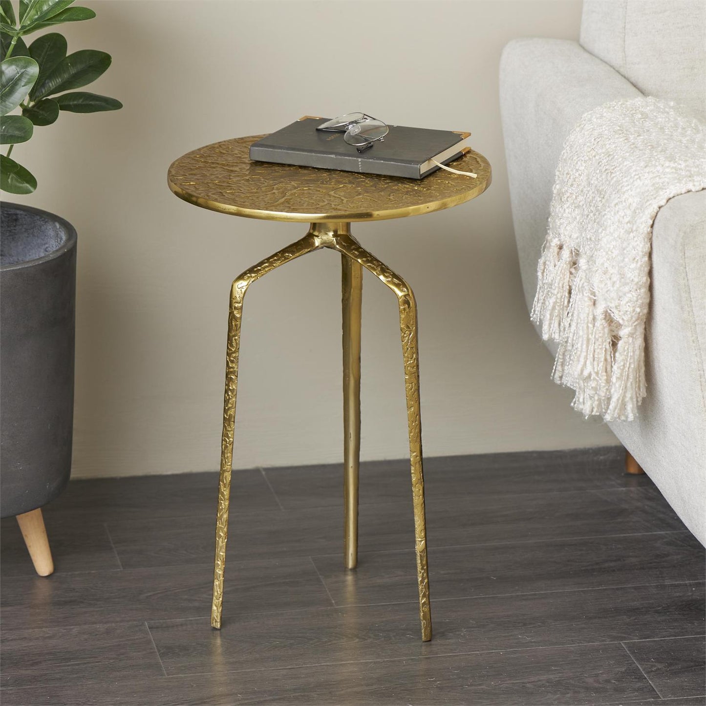 MESA AUXILIAR ALUMINIO DORADO IMPERIAL