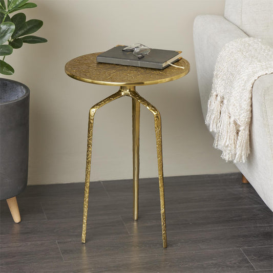 MESA AUXILIAR ALUMINIO DORADO IMPERIAL