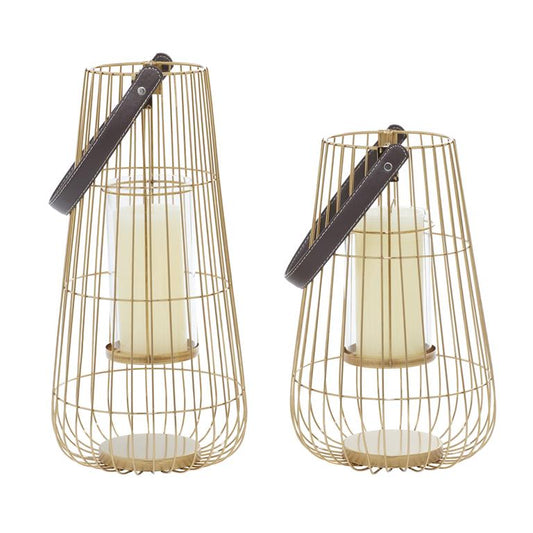 SET/2 LINTERNAS DECORATIVAS METAL