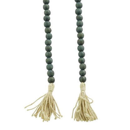 ROSARIO DECORATIVO MADERA MANGO COLOR VERDE