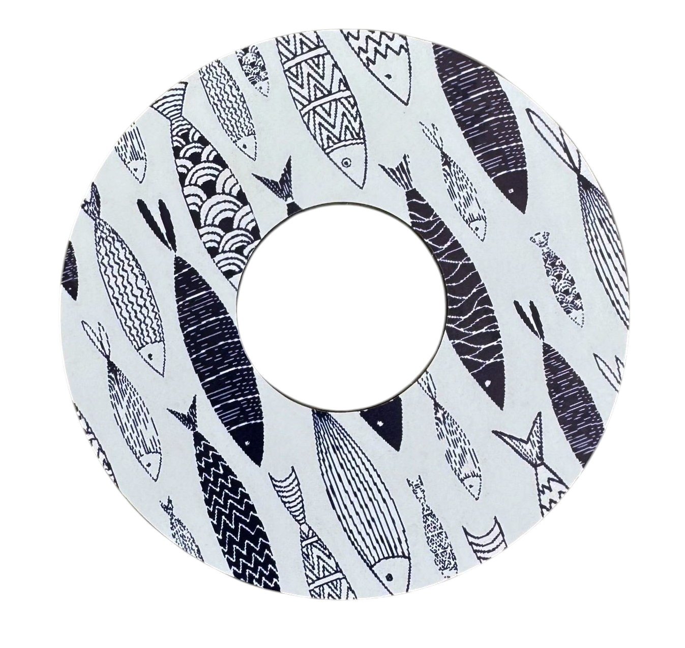 SET/4 DE MESA PECES AZULES ACRILICO