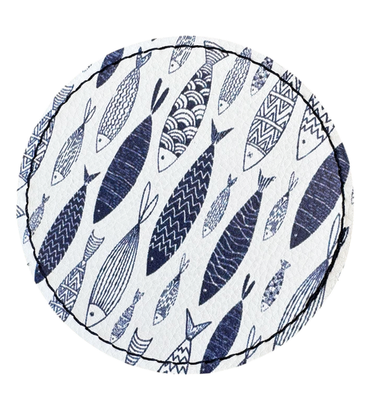 PORTA VASO PECES AZULES FLEXIBLE
