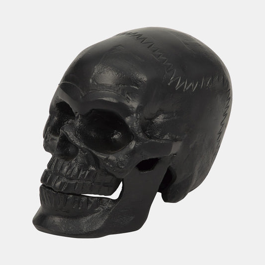 CALAVERA DECORATIVA METAL NEGRO