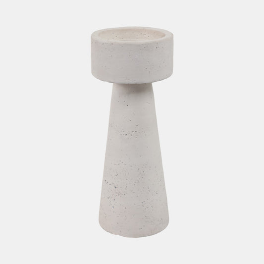 Portavela de Madera Blanca 30 cm