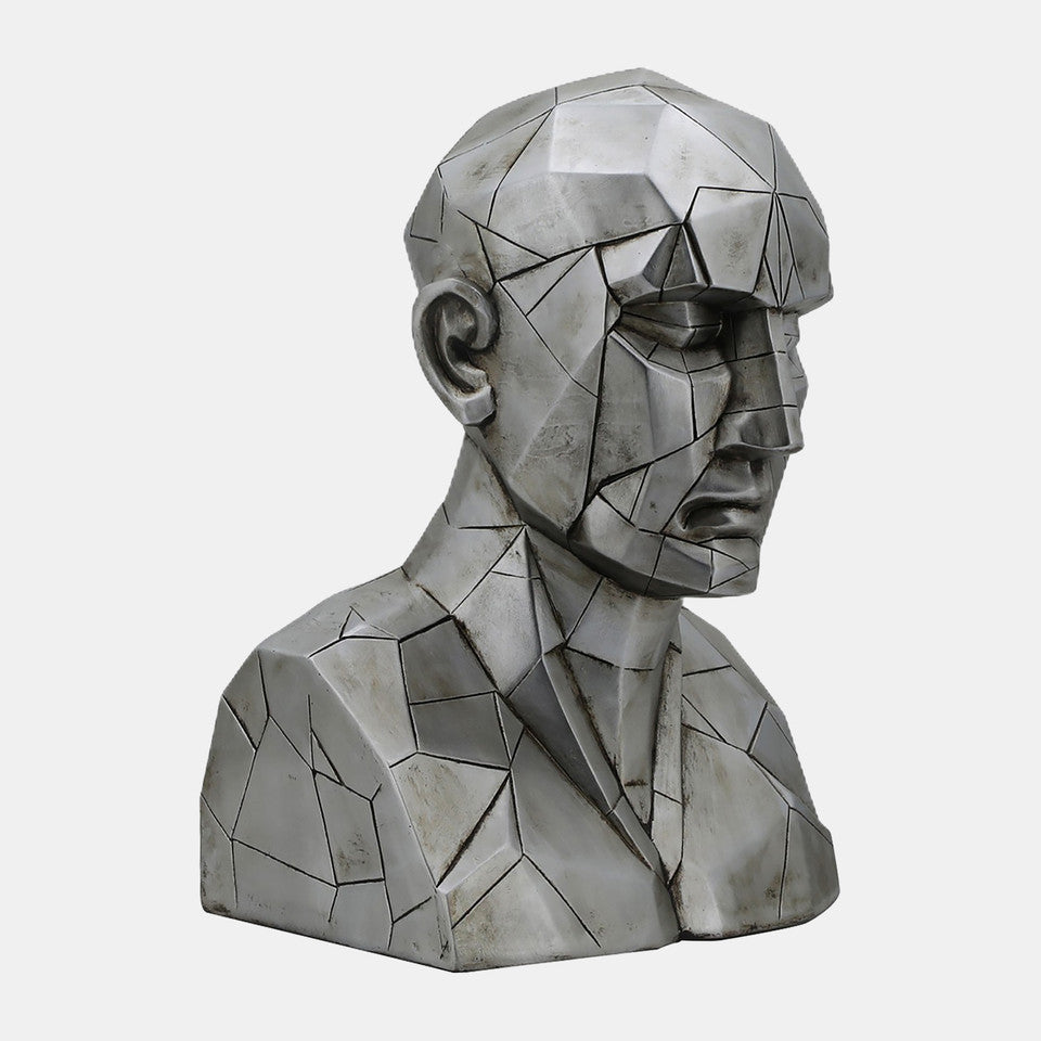 ESCULTURA GARNAR GUNMETAL POLYSTONE