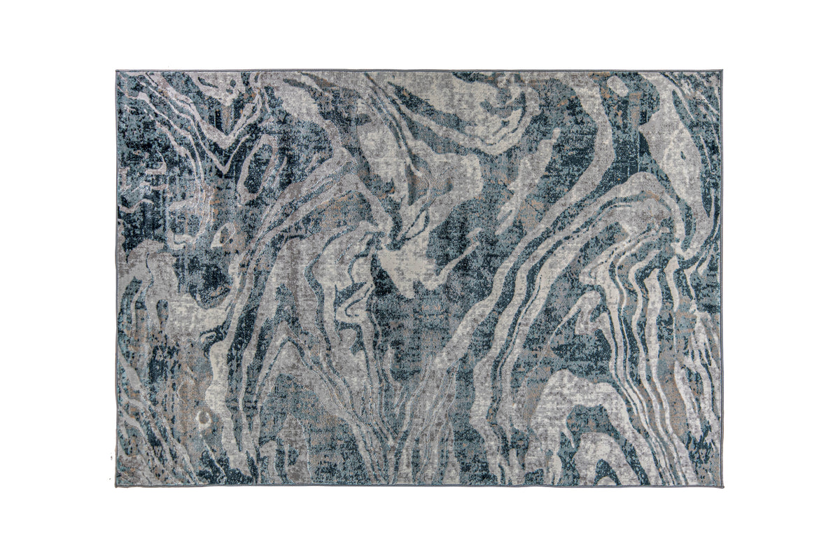 Alfombra Erzin Marmoleada Gris 240x330