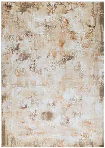 Alfombra Piave Abstracta Beige y Oro 240x330