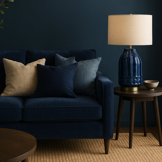 LAMPARA ALBANY AZUL