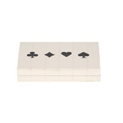 CAJA CARTAS Y DADOS BLANCO Y NEGRO