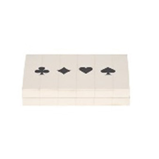 CAJA CARTAS Y DADOS BLANCO Y NEGRO