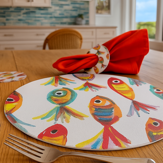 BAJO PLATO PECES COLORES FLEXIBLE
